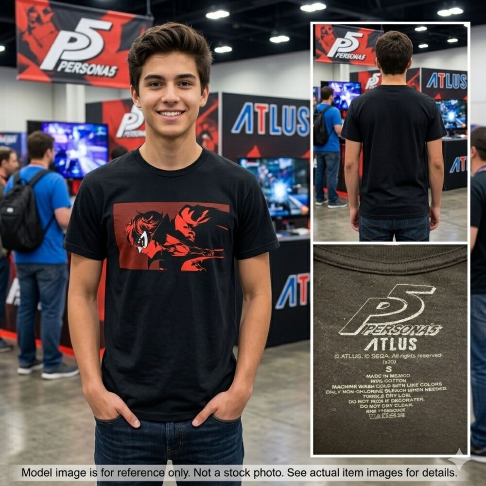 Persona 5 P5 Protagonist Graphic T-Shirt S